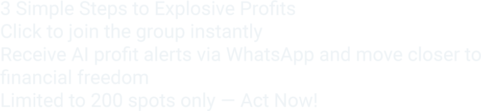 3 Simple Steps to Explosive Profits